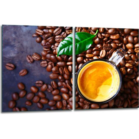 2 plaques de protection en verre pour cuisinière 40x52 à café (1/5)