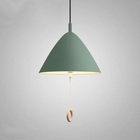 Suspension parapluie verte de 27 cm pour chambre d'enfant, style moderne en aluminium, salon et salle à manger. (1/5)