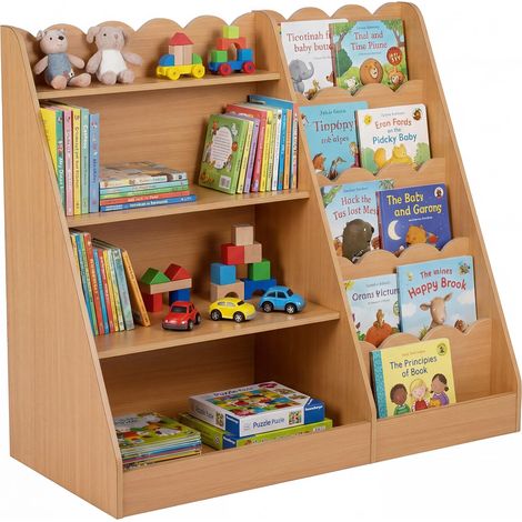 COSTWAY Libreria Montessoriana Porta Libri e Giocattoli per Bambini (1/5)