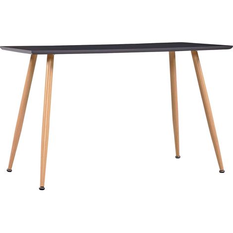 Esstisch Grau und Eichefarben 120×60×74 cm MDF