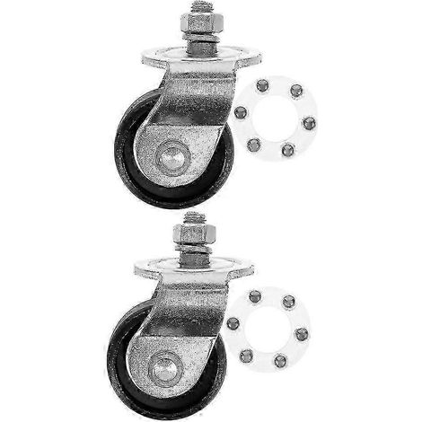 2 roulettes de rechange pour cric de sol, compatibles avec les crics de 2 tonnes. (1/3)