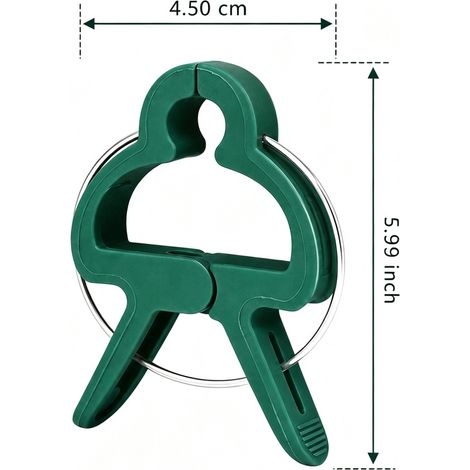 20 Pièces Clips Fixation Plantes 4,5 x 6 cm Attache Tiges Tomates Concombres (1/4)