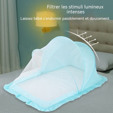 Moustiquaire pour bébé style yourte – Plusieurs tailles, tissu en maille extensible – Mailles fines, pliable, sans fond, occultante et anti-moustiques – Adaptée aux lits de bébé et à une utilisation n (1/4)