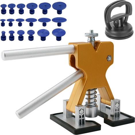 1 pistolet à colle pour débosselage, kit de réparation de bosses sur carrosserie, outil sans peinture pour voitures et motos (1/5)