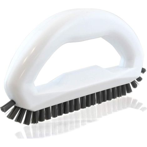 Brosse pour joints à poils en nylon rigides, robuste, pour nettoyer les plinthes, les sols, les coins, le carrelage, les douches, les baignoires, les sols, le carrelage et d'autres surfaces (1/5)