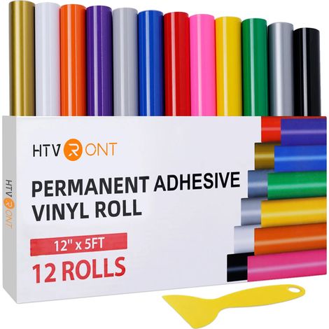 Permanentklebefolie, leicht zu schneiden, vielseitige Anwendung, 12 Pack, 12inX5ft(30X150cm (1/2)