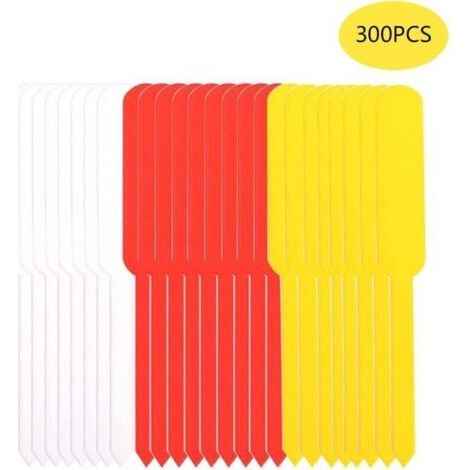 FENOPLASTICA300 Pieces Étiquettes Pour Plantes, Étiquette Semis, Etiquette Jardin, Multicolores Marqueur De Plantes, Pour Plantes, Fleurs, Légumes, Terrasses, Jardins, Pots (1/4)