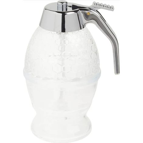 Distributeur de sirop en plastique 200ml, verseuse à miel et sirop avec bec verseur, contenant pour cuisine (1/5)