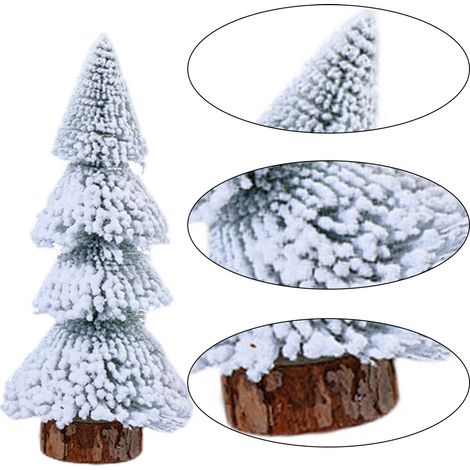 Arbre De Noel En Bois - Décoration De Bureau Pour Noël - 15 cm 20 cm 25 cm - Lumineux - Couleurs Assorties - 1 Pièce (1/5)