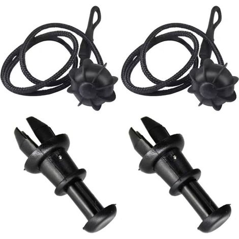 Sangles d'arrimage universelles pour voiture, sangles de fixation pour étagères, coffre et plateau arrière, avec système de fixation à boule. (1/4)
