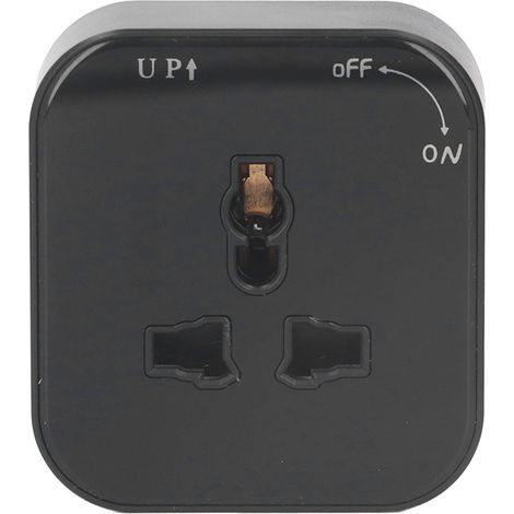 Boîtier de prise de courant encastré avec adaptateur carré, interface universelle, indicateur lumineux, 250V 13A, montage en surface. (1/5)