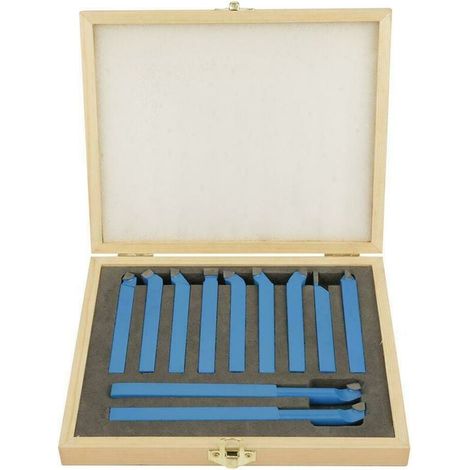 11 Pièces Outils De Tour De Tour À Pointe De Carbure, Ensemble D'Embouts D'Outils De Coupe En Métal (1/4)
