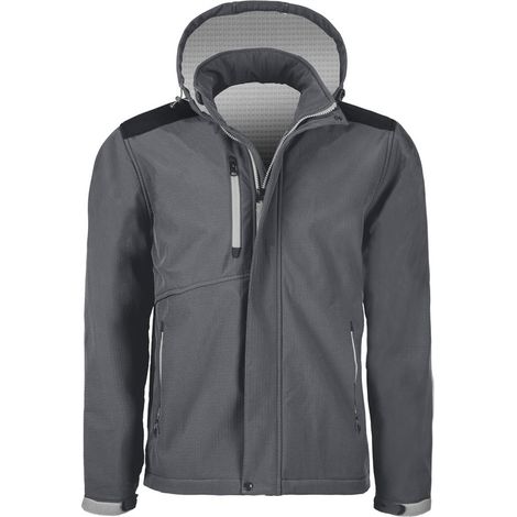 Veste softschell - 3 couches Graphite/Gris T.XL - TSD - 12279-004 (1/2)