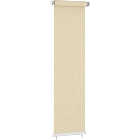 vidaXL Outdoor Roller Blind Cream 65(W)x230(H) cm HDPE