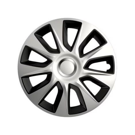 Radkappen Versaco Stratos Silber / Schwarz - 14 Zoll