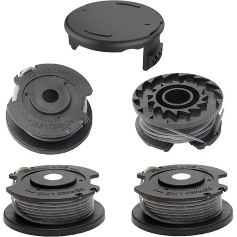 Lot de 4 bobines débroussailleuse pour Bosch Art 23 SL 26 SL, EasyGrassCut 18, 23, 26, 18-230, 18-260, Cache-Bobine F016F04557 (4 bobines+1 Couvercle) - (1/5)