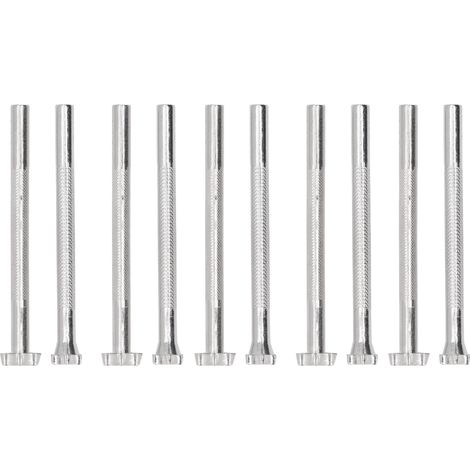 Lot de 10 outils de marquage du cuir, motifs papillon en 2 tailles, poinçons haute dureté pour DIY, poignée antidérapante. (1/5)