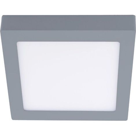 Downlight de fon LED 18W 4000K Know gris carré CRISTALRECORD 02-600-18-181