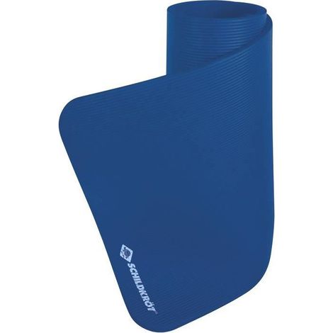 Tapis de fitness XL SCHILDKRÖT 195 x 80 cm Bleu 15 mm