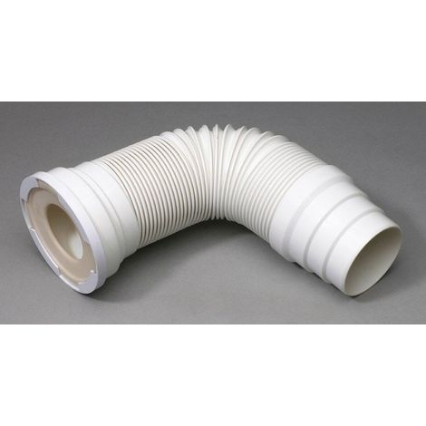 Wirquin – Pipe wc extensible en polypropylène – Longueur 1,5m – Raccord push-fit pour évacuation – Résistant aux chocs et à la pression