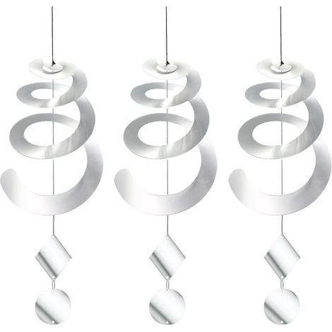 espirales y discos reflectantes, dispositivo decorativo disuasorio para aves, para ventanas, jardines y tejados. (1/5)