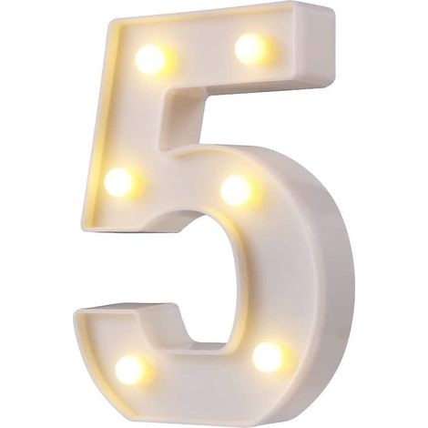 Lettres lumineuses LED style marquise, 26 lettres, logo lumineux idéal pour éclairage nocturne, mariage, anniversaire, fête, bar à domicile (blanc, 5)