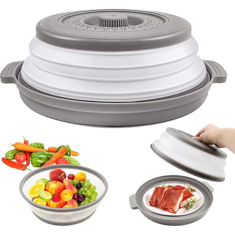 Cloche Micro Onde Microwave Cover Pliable Couvercle Micro Ondes (1/5)