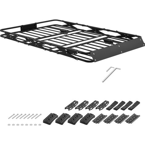Panier de toit pliable 1626x990x102 mm capacité 90,72 kg résistant intempéries universel SUV camionnettes (1/5)