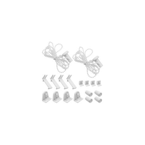 Lot de 2 kits de réparation de stores enrouleurs de 17 mm avec colle de fixation, chaîne à perles de 2 m, kit de rechange pour tringles à rideaux, fenêtres, stores (1/5)