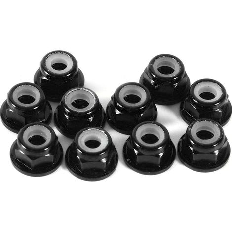 Anodiser M4 Nylon Insert SelfLock Nuts Hex Lock Nut Alliage d'aluminium 10pcs ensemble (1/3)