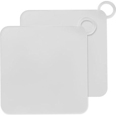 Lot de 2 couvercles de vidange de douche en silicone blanc désodorisant pour salle de bain cuisine Bloque les mauvaises odeurs (15 cm) (1/5)