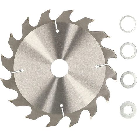 Lame de scie en carbure pour bois 16 dents Ø 200 mm + anneaux réducteurs (1/5)
