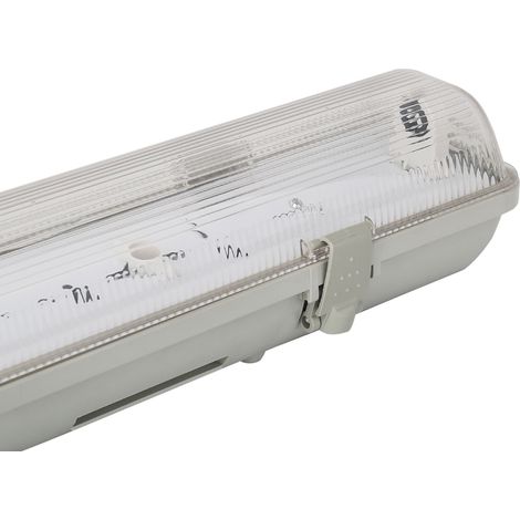 Plafoniera stagna a 1 posto per Tubi Led G13 T8 da 120cm in plastica Aigostar