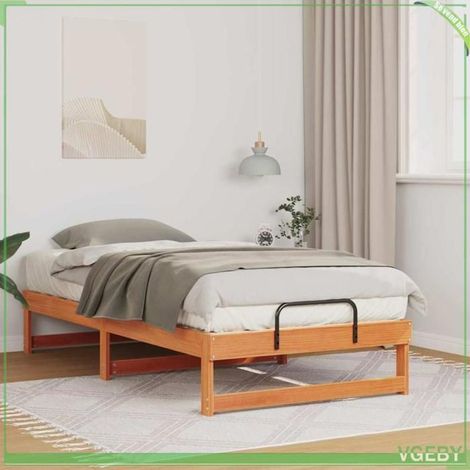 Cadre de lit - ABI - 90 x 200 cm - Pin massif - Marron - Durable (1/5)