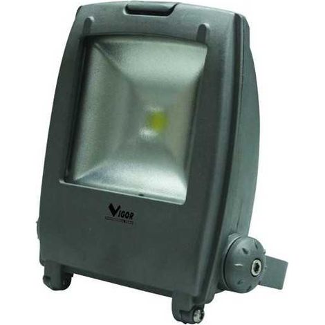 Vigor Proiettore Led Star Grigio Luce Naturale 10W- 950lm