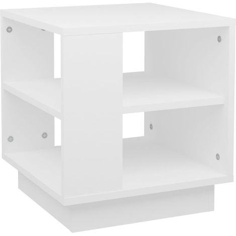 Maison Exclusive - Couchtisch Weiß 40x40x43 cm Holzwerkstoff (1/5)
