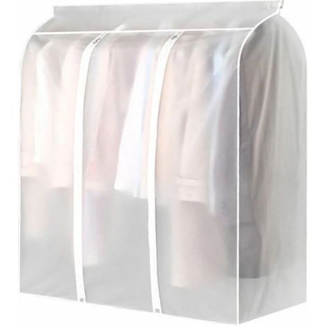 Sac de suspension translucide grande capacité pour vêtements, résistant à la poussière et à l'humidité, 1 pièce, 50, 100 ou 90 cm (1/5)