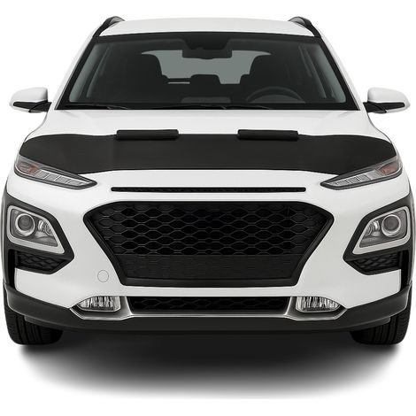 OMAC Protège Capot pour Hyundai Kona 2018-2023 Masque de Voiture Vinyle Noir (1/5)