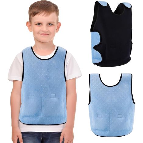 Enfant Weighted Vest, Gilet Ajustable Enfant, Outil D'aide à La Psychomotricité pour Enfants, Vêtement Sensoriel pour Autistes, Enfants de Tdah, Confort par Pression Profonde un Sentiment de Sécurité