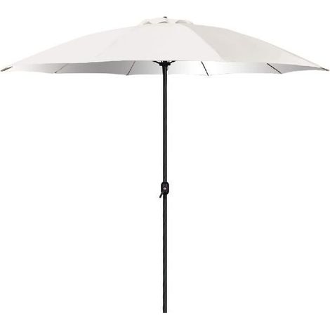 Parasol de jardin - JUANIO - 300x244 cm - Diamètre 300 cm - Manivelle - Double ventilation anti-UV (1/3)