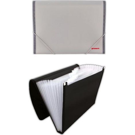 Aktentasche PP-4302 mit 12 Fächern, grau, penmate