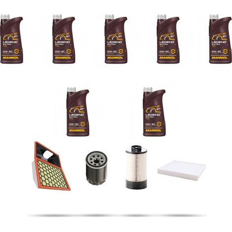 Kit tagliando 4 FILTRI e 7L OLIO compatibile con Iveco Daily V 40C 15 3.0 HPI 107kw dal 2011 (1/5)