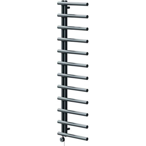 Mason Anthracite 1750mm x 500mm Designer Digital Thermostatic Electric Heated Towel Rail (1/5)