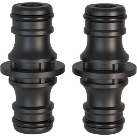 2 pièces Raccord, 1/2 pouce double fiche Pièce de raccordement pour une connexion sûre des tuyaux, connexion de deux tuyaux pour la prolongation