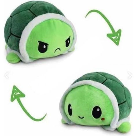 Peluche Chat Réversible - Jouet Doux pour Enfant - Double Face - Taille 20 cm - 1 Pièce (1/4)