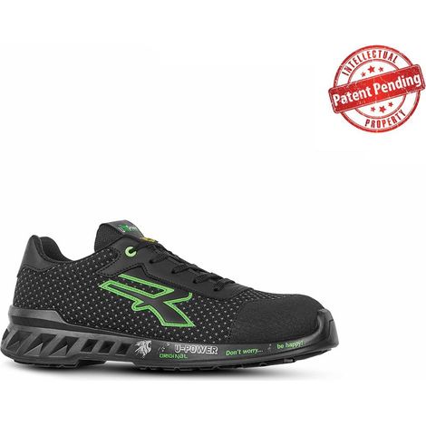 Zapatos de seguridad bajos STEVE ESD S3 CI SRC - Negro/Verde 46