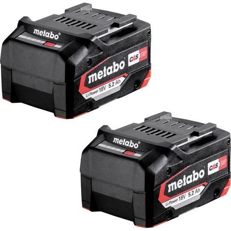 X2 Metabo Li-POWER 18v 5.2AH Battery CAS Compatible AIR COOL 18 V Battery (1/4)