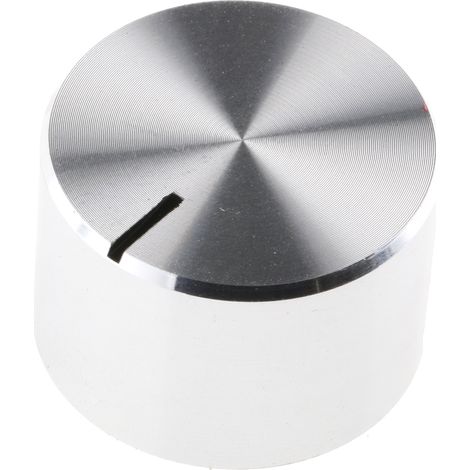 Bouton de potentiomètre RS PRO, Axe de 4mm, Diamètre de 18mm, Vis sans tête ( Prix pour 1 )