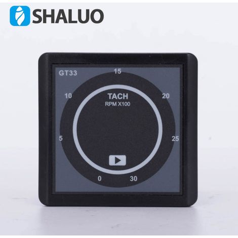 Digital engine tachometer, digital display tachometer, GT33 multifunction tachometer