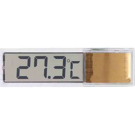 LED-Sensor für Aquarien, Innen- und Außentemperaturmessung, 3D-Digitalthermometer, Goldfarben (1/5)